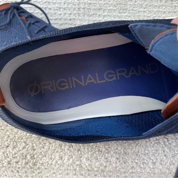 Cole Haan Original Grand Men’s Wingtip Lightweight Blue Fabric Casual Size 10 main image 6